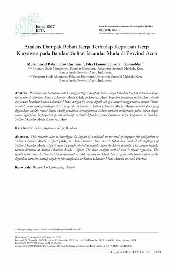 Analisis Dampak Bonus Pada Kepuasan Kerja