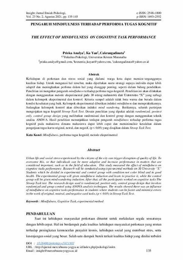 Pengaruh Mindfulness Terhadap Performa Atlet