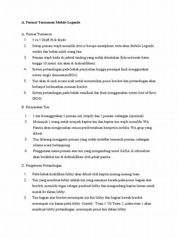 Pengembangan Format Turnamen Terkini